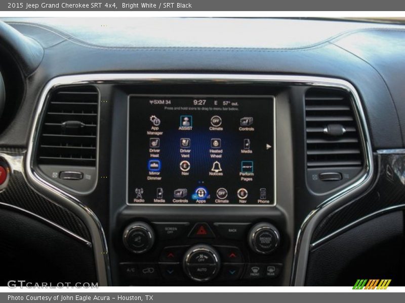 Controls of 2015 Grand Cherokee SRT 4x4