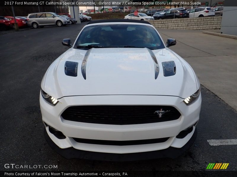 Oxford White / California Special Ebony Leather/Miko Suede 2017 Ford Mustang GT California Speical Convertible