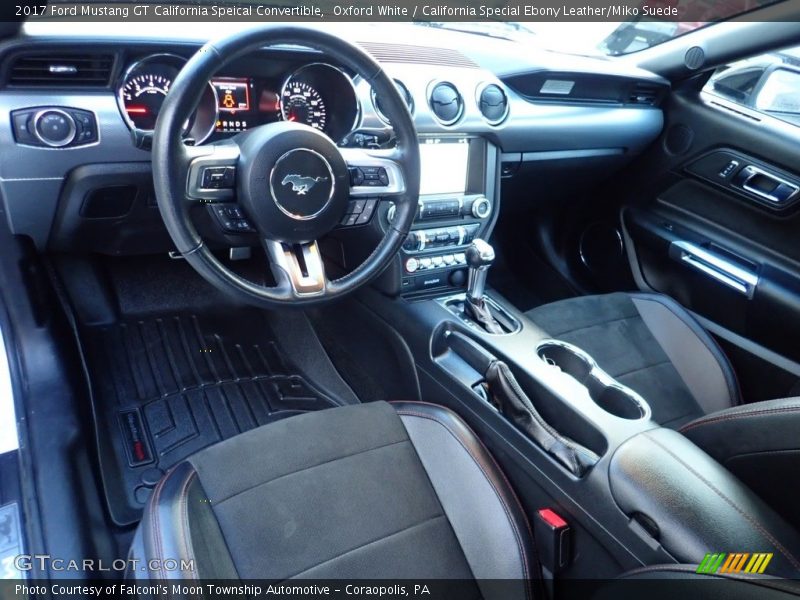 Oxford White / California Special Ebony Leather/Miko Suede 2017 Ford Mustang GT California Speical Convertible