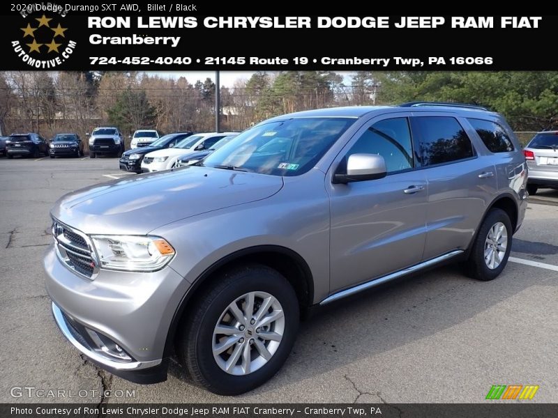 Billet / Black 2020 Dodge Durango SXT AWD