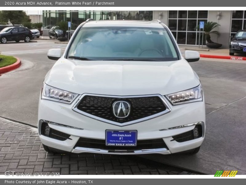 Platinum White Pearl / Parchment 2020 Acura MDX Advance