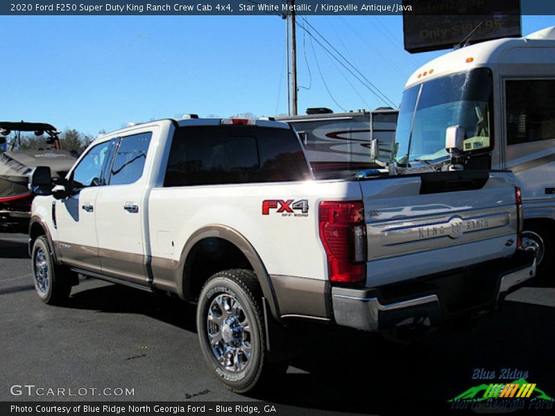 Star White Metallic / Kingsville Antique/Java 2020 Ford F250 Super Duty King Ranch Crew Cab 4x4