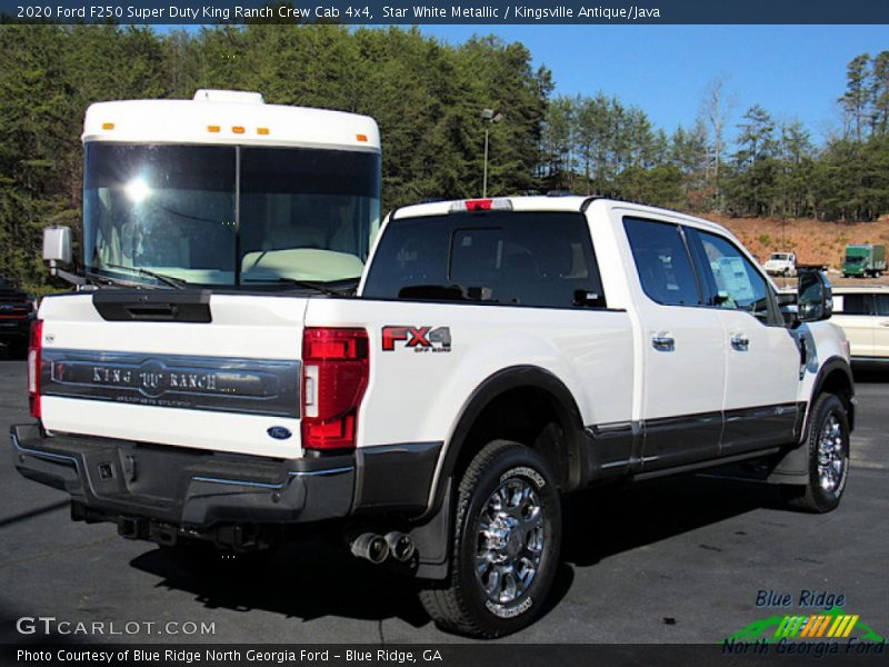 Star White Metallic / Kingsville Antique/Java 2020 Ford F250 Super Duty King Ranch Crew Cab 4x4