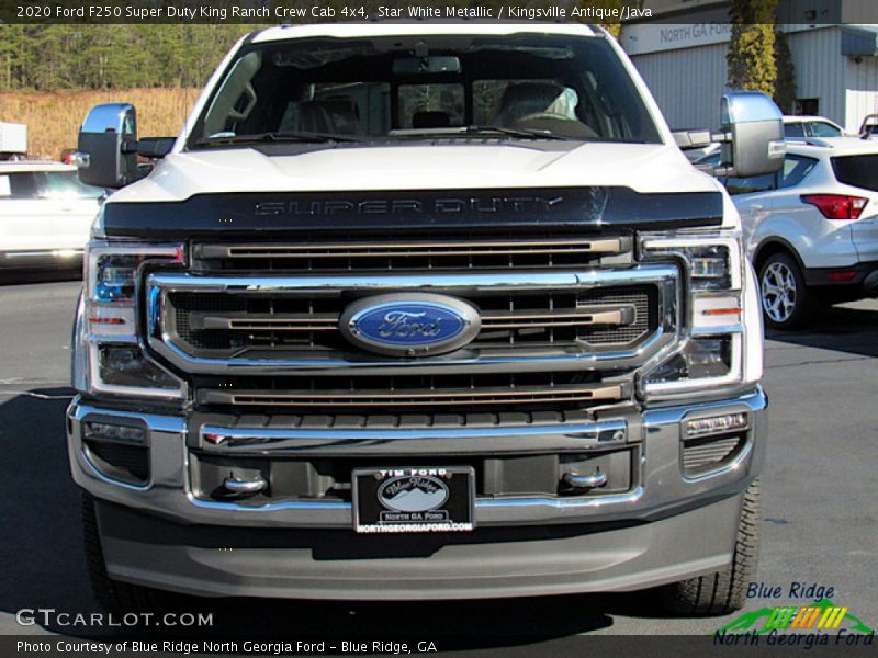 Star White Metallic / Kingsville Antique/Java 2020 Ford F250 Super Duty King Ranch Crew Cab 4x4