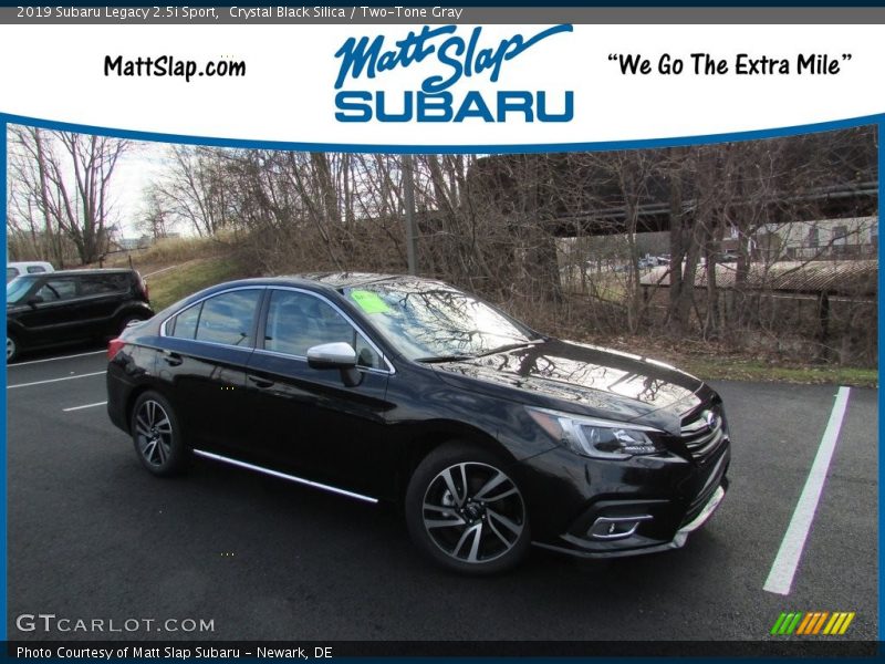 Crystal Black Silica / Two-Tone Gray 2019 Subaru Legacy 2.5i Sport