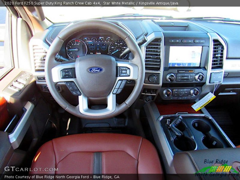 Star White Metallic / Kingsville Antique/Java 2020 Ford F250 Super Duty King Ranch Crew Cab 4x4