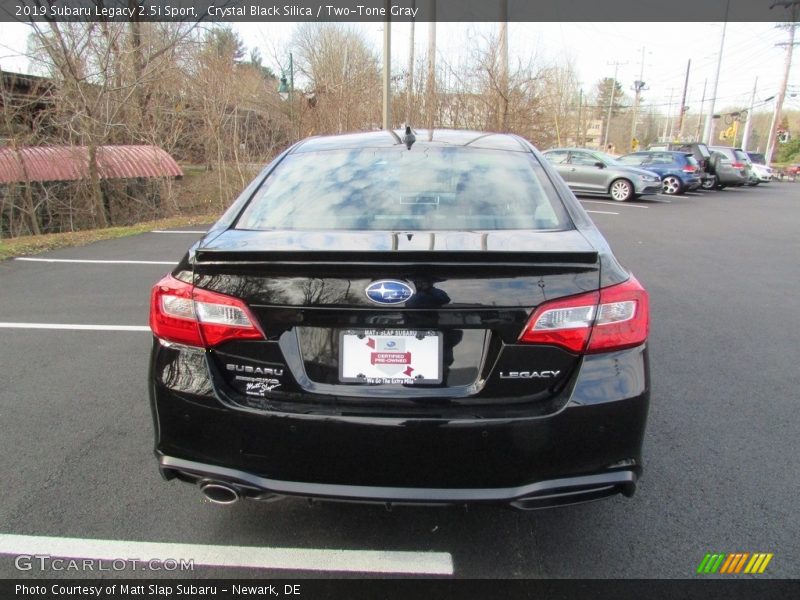 Crystal Black Silica / Two-Tone Gray 2019 Subaru Legacy 2.5i Sport
