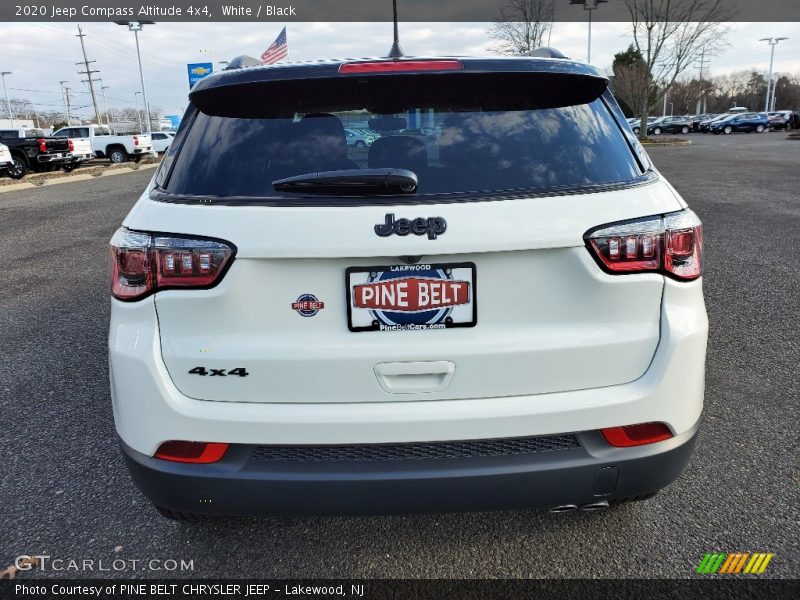 White / Black 2020 Jeep Compass Altitude 4x4
