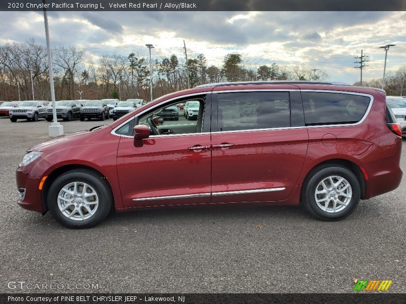 Velvet Red Pearl / Alloy/Black 2020 Chrysler Pacifica Touring L