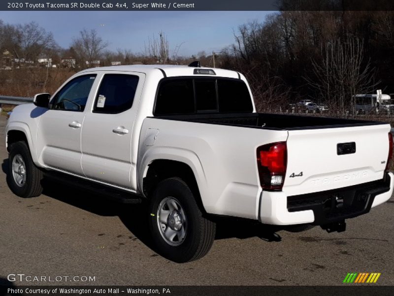 Super White / Cement 2020 Toyota Tacoma SR Double Cab 4x4