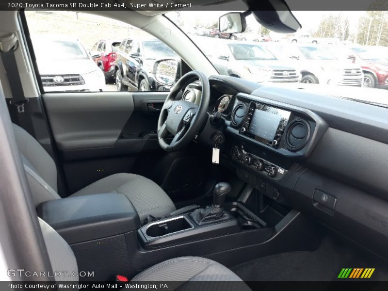 Super White / Cement 2020 Toyota Tacoma SR Double Cab 4x4