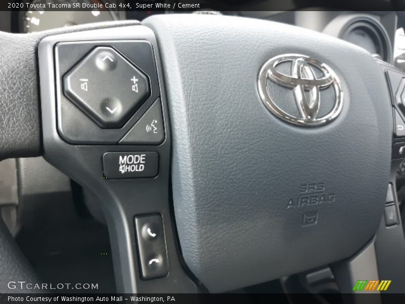 Super White / Cement 2020 Toyota Tacoma SR Double Cab 4x4