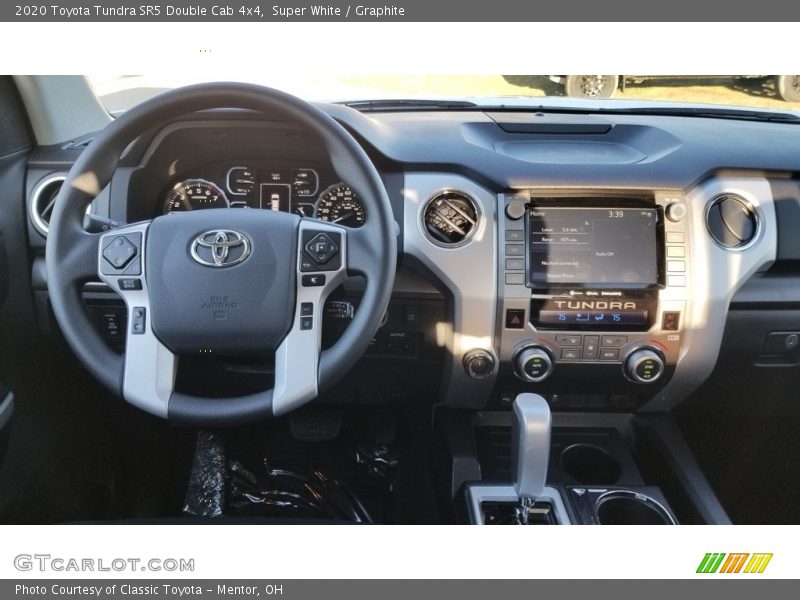 Super White / Graphite 2020 Toyota Tundra SR5 Double Cab 4x4