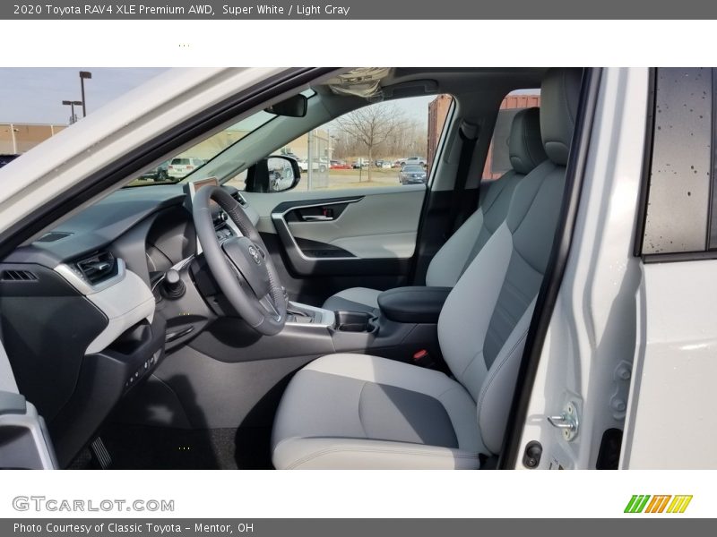 Super White / Light Gray 2020 Toyota RAV4 XLE Premium AWD