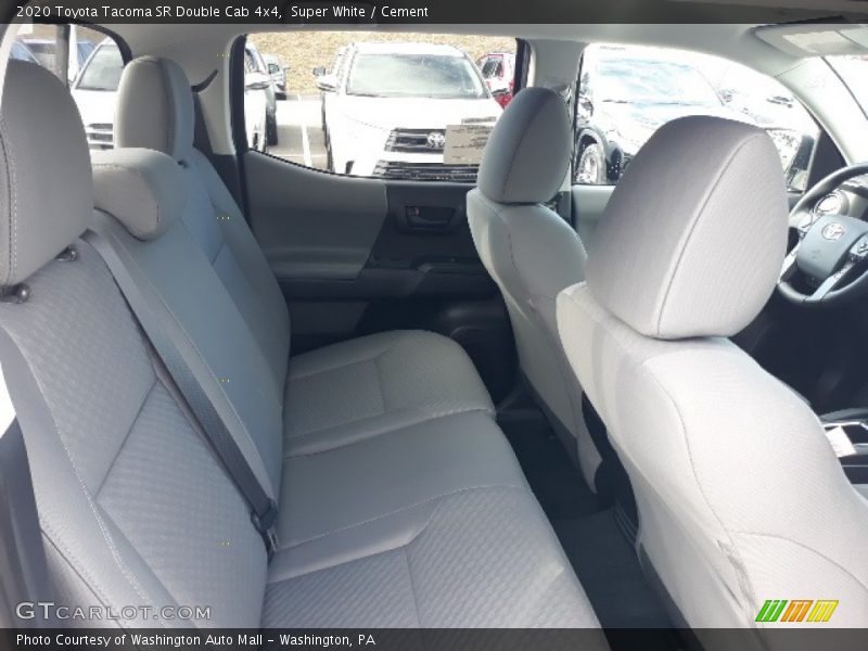 Super White / Cement 2020 Toyota Tacoma SR Double Cab 4x4