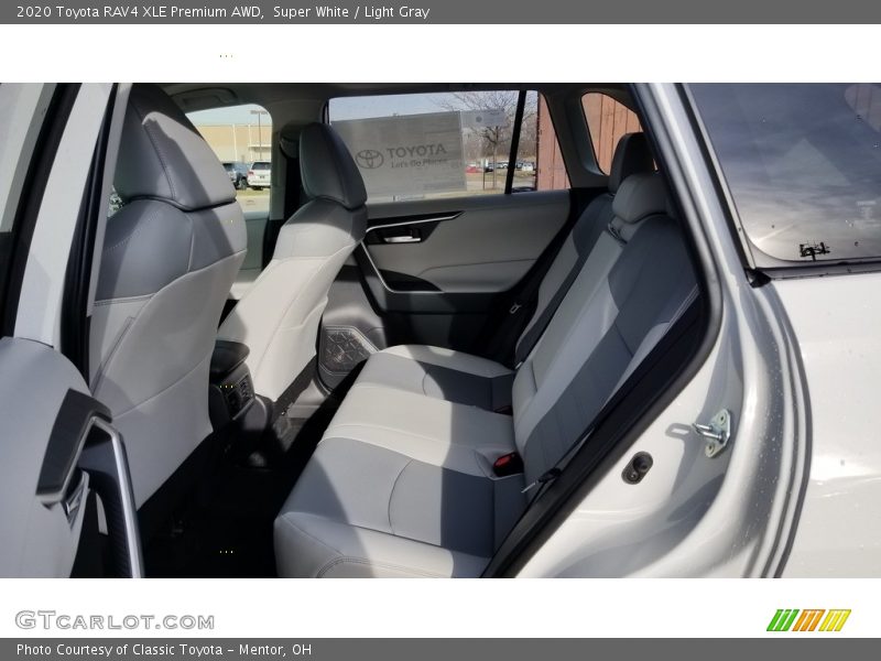 Super White / Light Gray 2020 Toyota RAV4 XLE Premium AWD