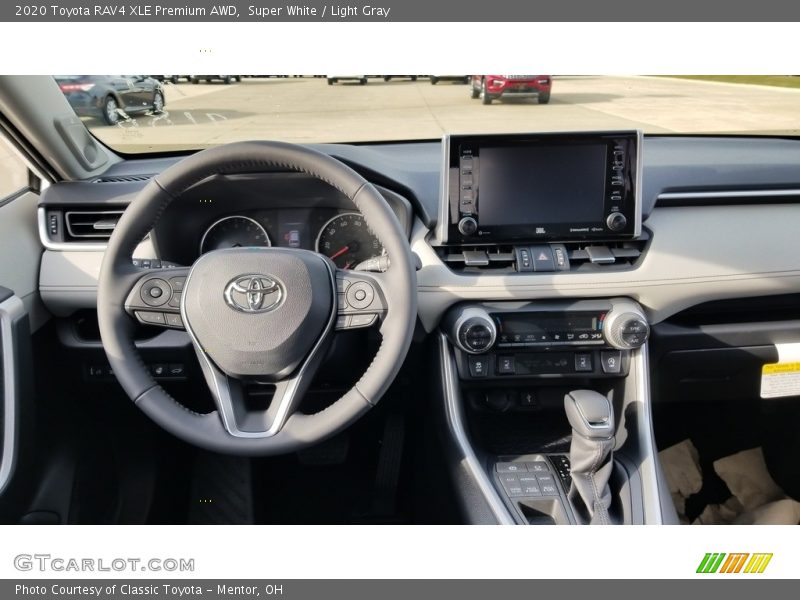 Super White / Light Gray 2020 Toyota RAV4 XLE Premium AWD