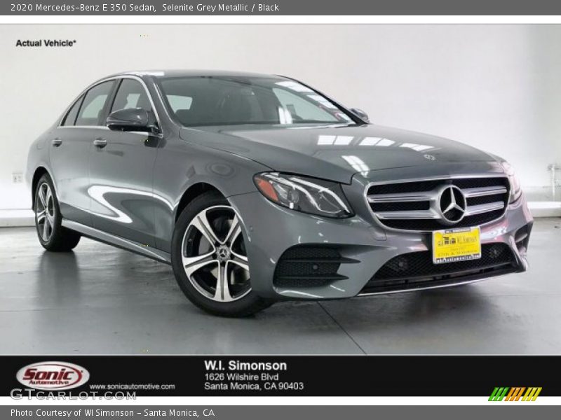 Selenite Grey Metallic / Black 2020 Mercedes-Benz E 350 Sedan