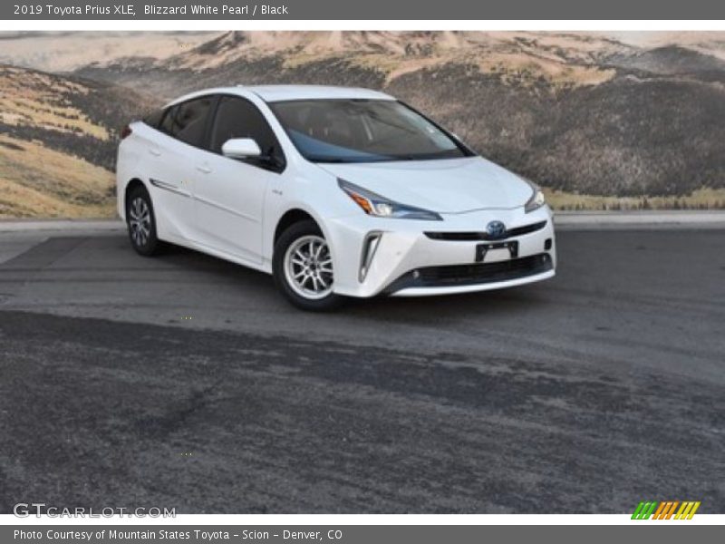 Blizzard White Pearl / Black 2019 Toyota Prius XLE
