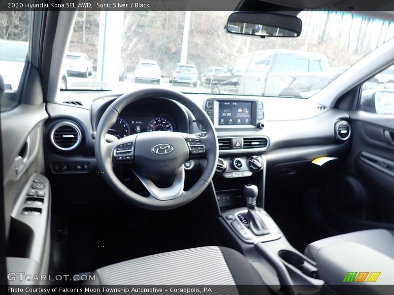 Sonic Silver / Black 2020 Hyundai Kona SEL AWD