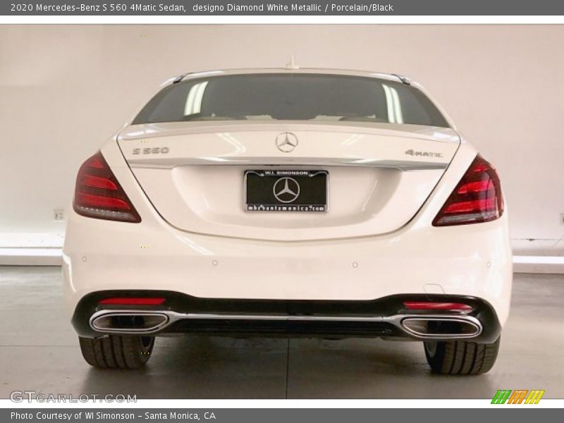 designo Diamond White Metallic / Porcelain/Black 2020 Mercedes-Benz S 560 4Matic Sedan