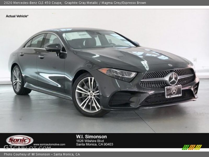 Graphite Gray Metallic / Magma Grey/Espresso Brown 2020 Mercedes-Benz CLS 450 Coupe