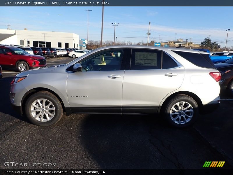 Silver Ice Metallic / Jet Black 2020 Chevrolet Equinox LT AWD