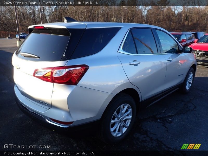 Silver Ice Metallic / Jet Black 2020 Chevrolet Equinox LT AWD