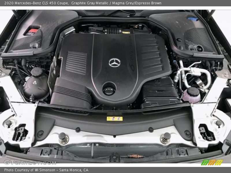Graphite Gray Metallic / Magma Grey/Espresso Brown 2020 Mercedes-Benz CLS 450 Coupe