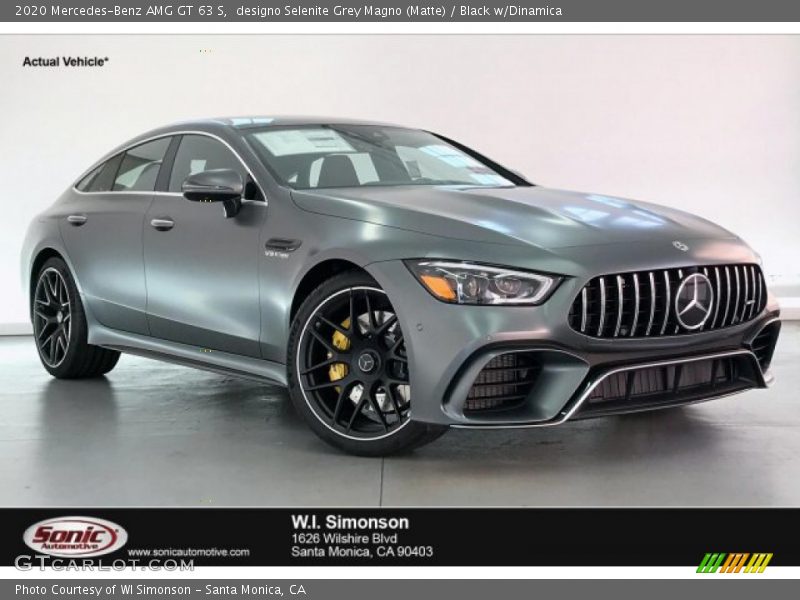 designo Selenite Grey Magno (Matte) / Black w/Dinamica 2020 Mercedes-Benz AMG GT 63 S
