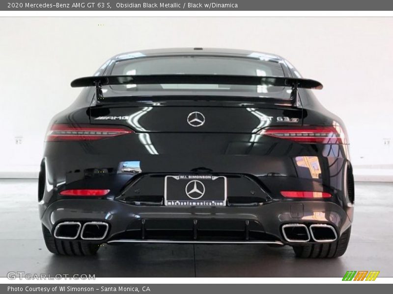 Obsidian Black Metallic / Black w/Dinamica 2020 Mercedes-Benz AMG GT 63 S
