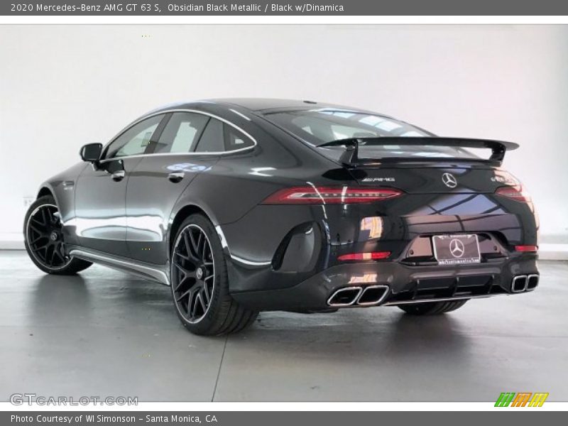 Obsidian Black Metallic / Black w/Dinamica 2020 Mercedes-Benz AMG GT 63 S
