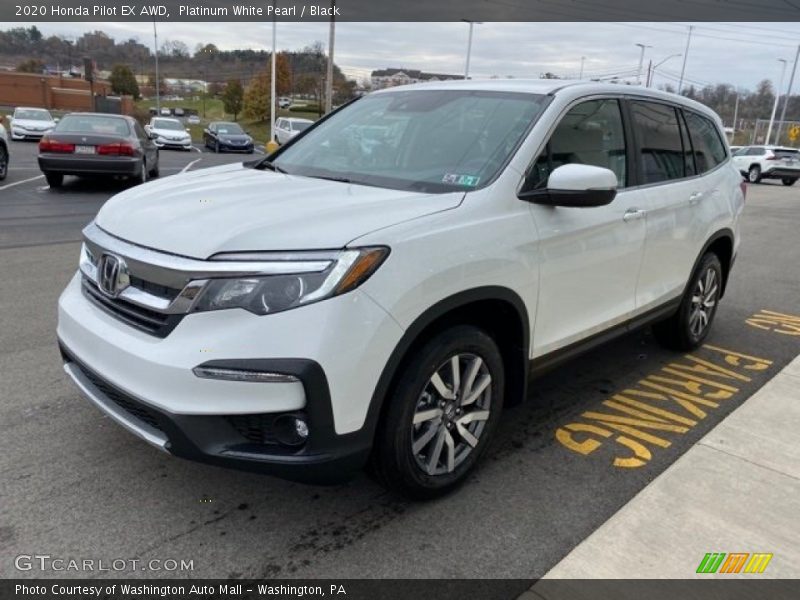 Platinum White Pearl / Black 2020 Honda Pilot EX AWD