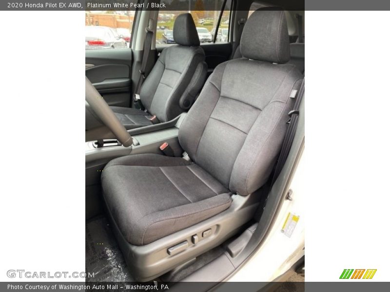 Platinum White Pearl / Black 2020 Honda Pilot EX AWD