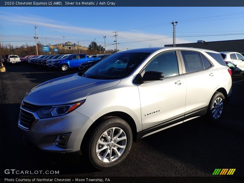 Silver Ice Metallic / Ash Gray 2020 Chevrolet Equinox LS AWD