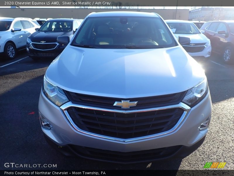 Silver Ice Metallic / Ash Gray 2020 Chevrolet Equinox LS AWD