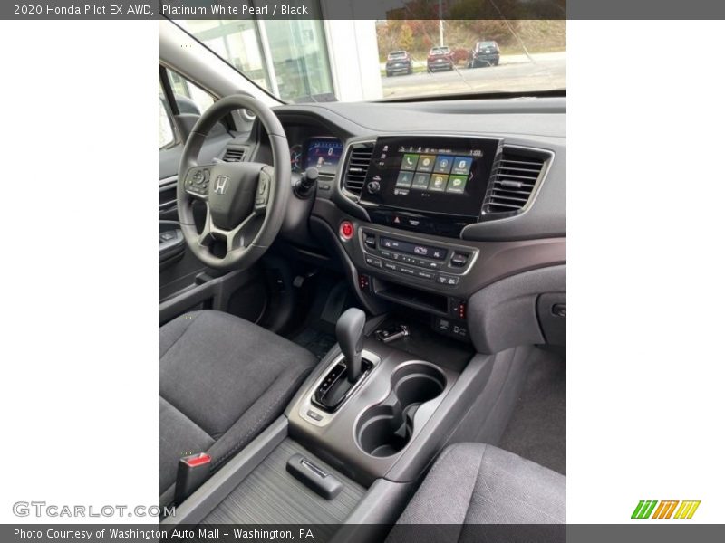 Platinum White Pearl / Black 2020 Honda Pilot EX AWD