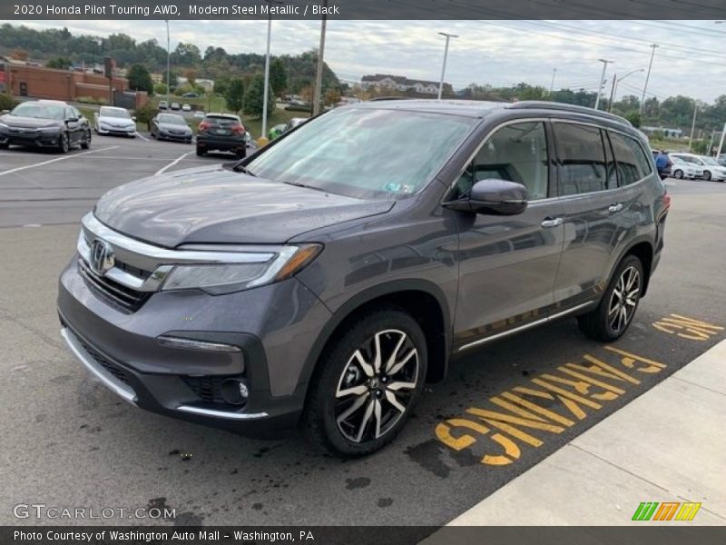 Modern Steel Metallic / Black 2020 Honda Pilot Touring AWD