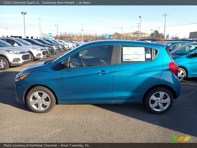 Caribbean Blue Metallic / Jet Black 2020 Chevrolet Spark LS