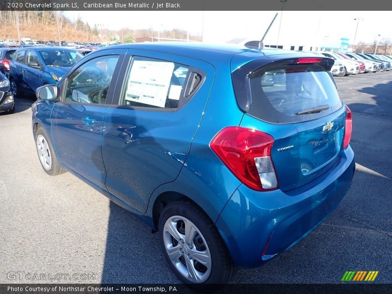 Caribbean Blue Metallic / Jet Black 2020 Chevrolet Spark LS