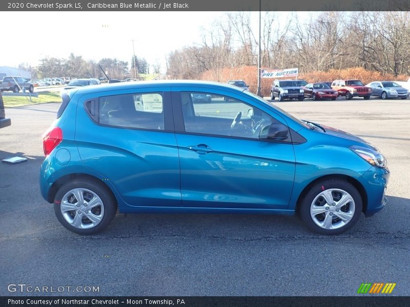 Caribbean Blue Metallic / Jet Black 2020 Chevrolet Spark LS