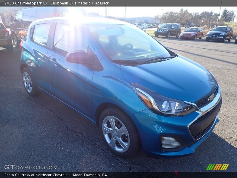Caribbean Blue Metallic / Jet Black 2020 Chevrolet Spark LS