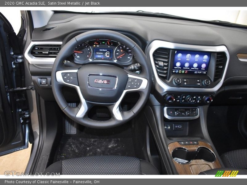 Satin Steel Metallic / Jet Black 2020 GMC Acadia SLE