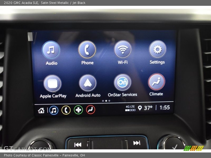 Satin Steel Metallic / Jet Black 2020 GMC Acadia SLE