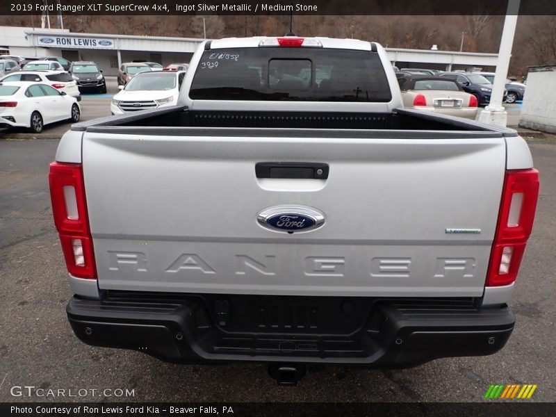 Ingot Silver Metallic / Medium Stone 2019 Ford Ranger XLT SuperCrew 4x4