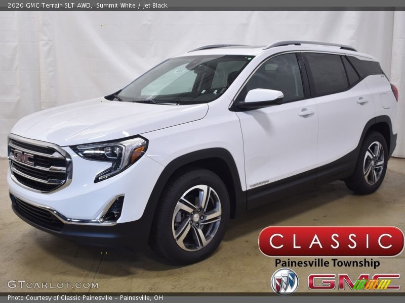 Summit White / Jet Black 2020 GMC Terrain SLT AWD
