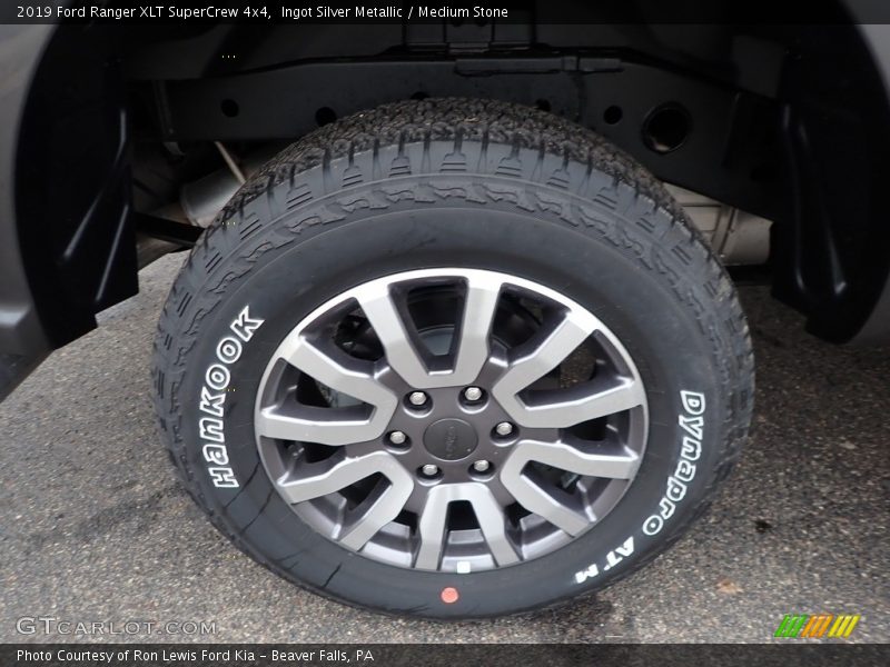 Ingot Silver Metallic / Medium Stone 2019 Ford Ranger XLT SuperCrew 4x4