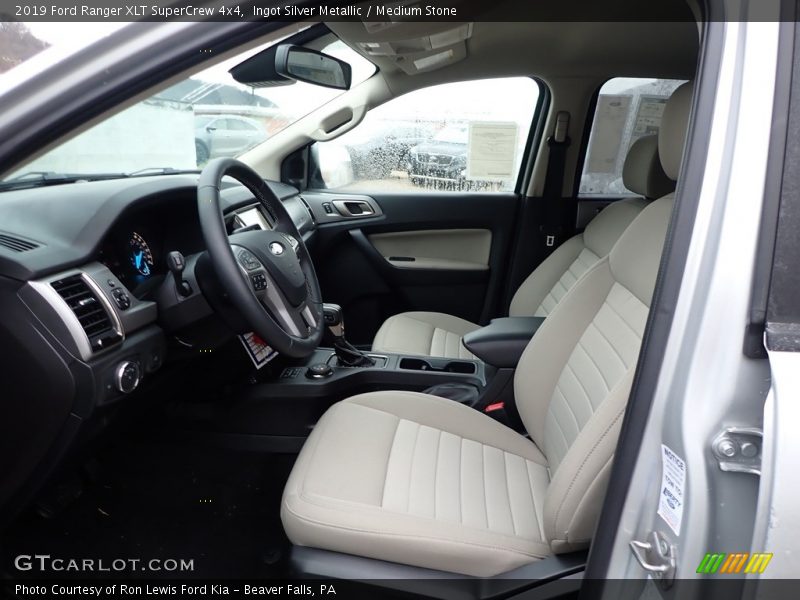Ingot Silver Metallic / Medium Stone 2019 Ford Ranger XLT SuperCrew 4x4