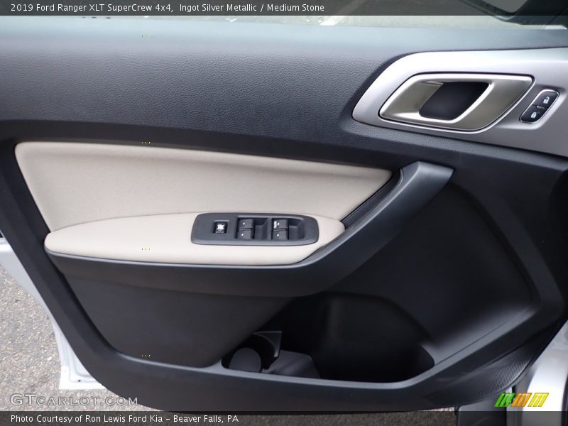 Ingot Silver Metallic / Medium Stone 2019 Ford Ranger XLT SuperCrew 4x4
