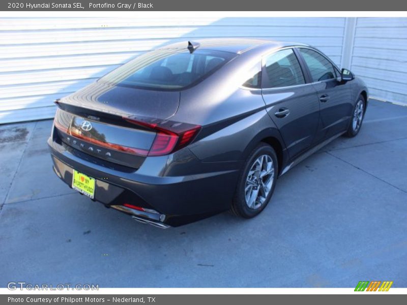 Portofino Gray / Black 2020 Hyundai Sonata SEL